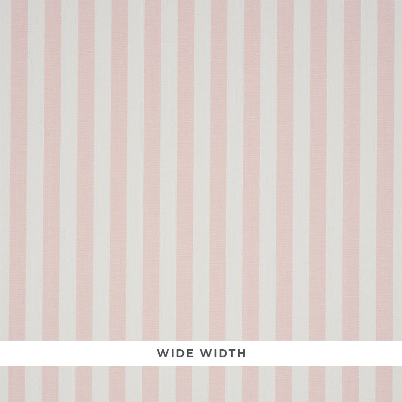 Schumacher Linen Stripe Blush Wallpaper - Eade's Wallpaper