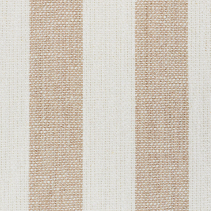 Schumacher Linen Stripe Sand Wallpaper - Eade's Wallpaper