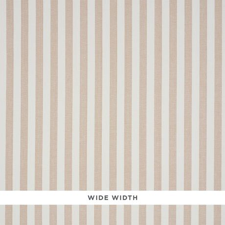 Schumacher Linen Stripe Sand Wallpaper - Eade's Wallpaper