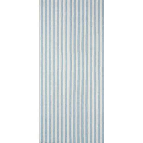 Schumacher Linen Stripe Sky Wallpaper - Eade's Wallpaper