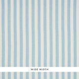 Schumacher Linen Stripe Sky Wallpaper - Eade's Wallpaper