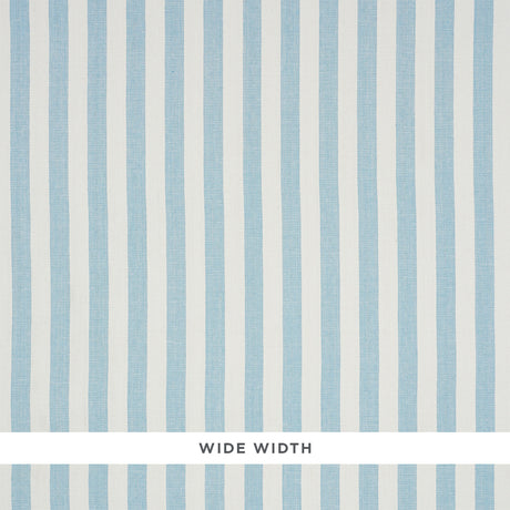 Schumacher Linen Stripe Sky Wallpaper - Eade's Wallpaper