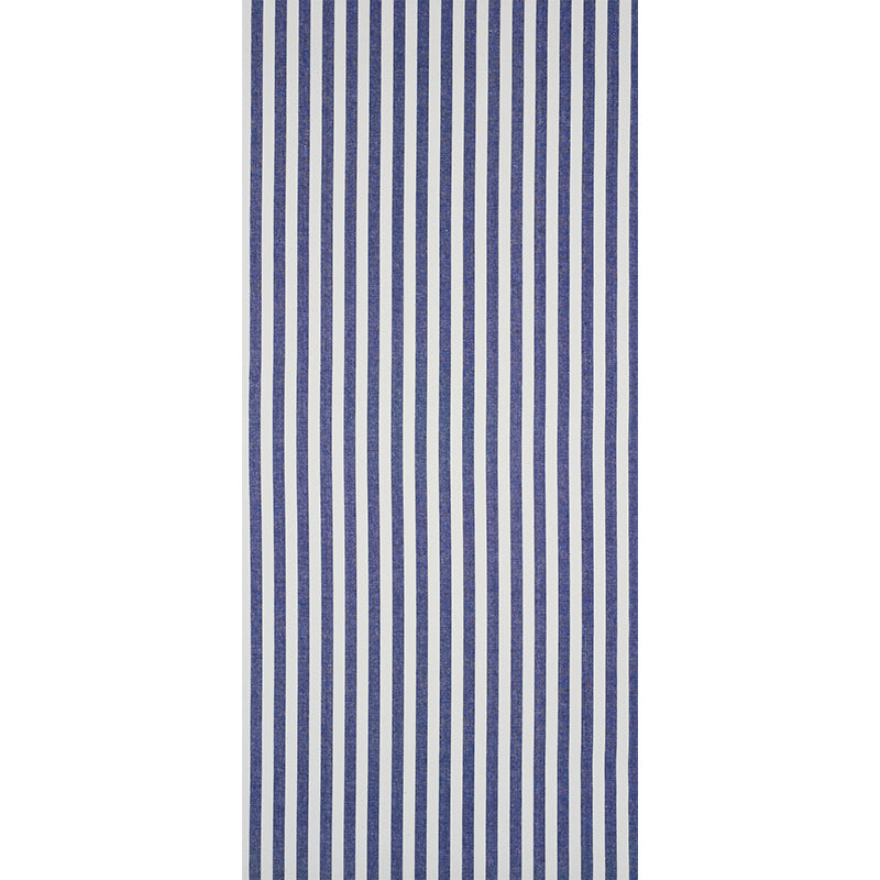 Schumacher Linen Stripe Indigo Wallpaper - Eade's Wallpaper