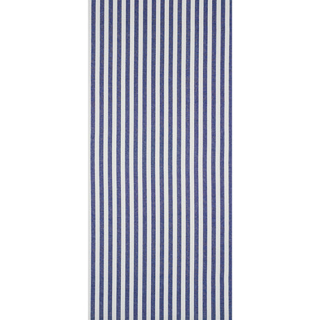 Schumacher Linen Stripe Indigo Wallpaper - Eade's Wallpaper