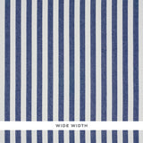 Schumacher Linen Stripe Indigo Wallpaper - Eade's Wallpaper