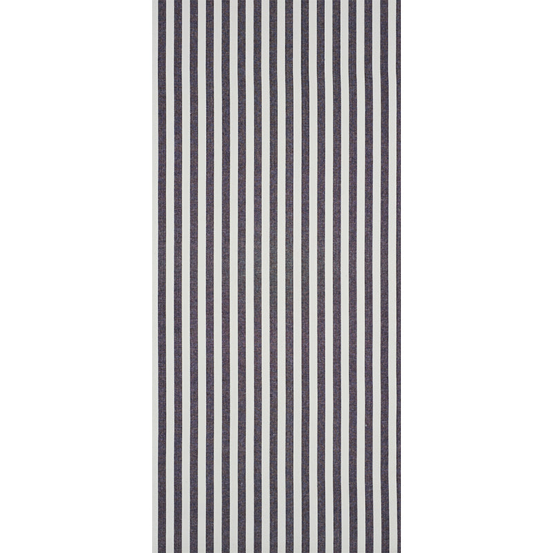 Schumacher Linen Stripe Black Wallpaper - Eade's Wallpaper