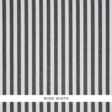 Schumacher Linen Stripe Black Wallpaper - Eade's Wallpaper