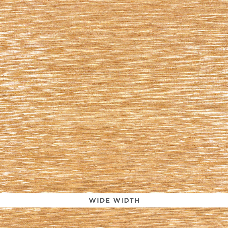 Schumacher Metallized Flax Brass Wallpaper - Eade's Wallpaper