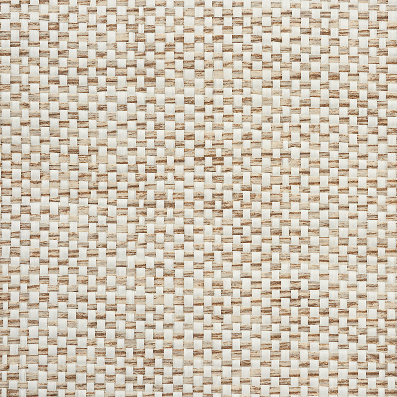 Schumacher Tonal Paperweave Natural Wallpaper - Eade's Wallpaper