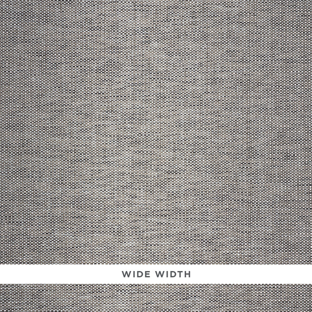 Schumacher Metal Paperweave Charcoal Wallpaper - Eade's Wallpaper