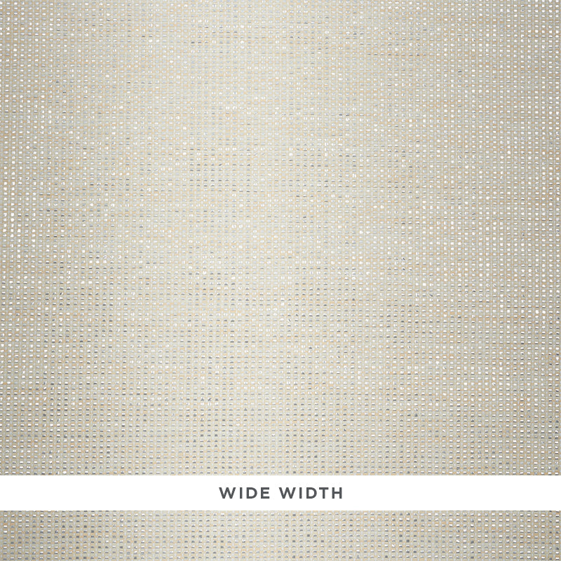 Schumacher Metal Paperweave Ivory Wallpaper - Eade's Wallpaper
