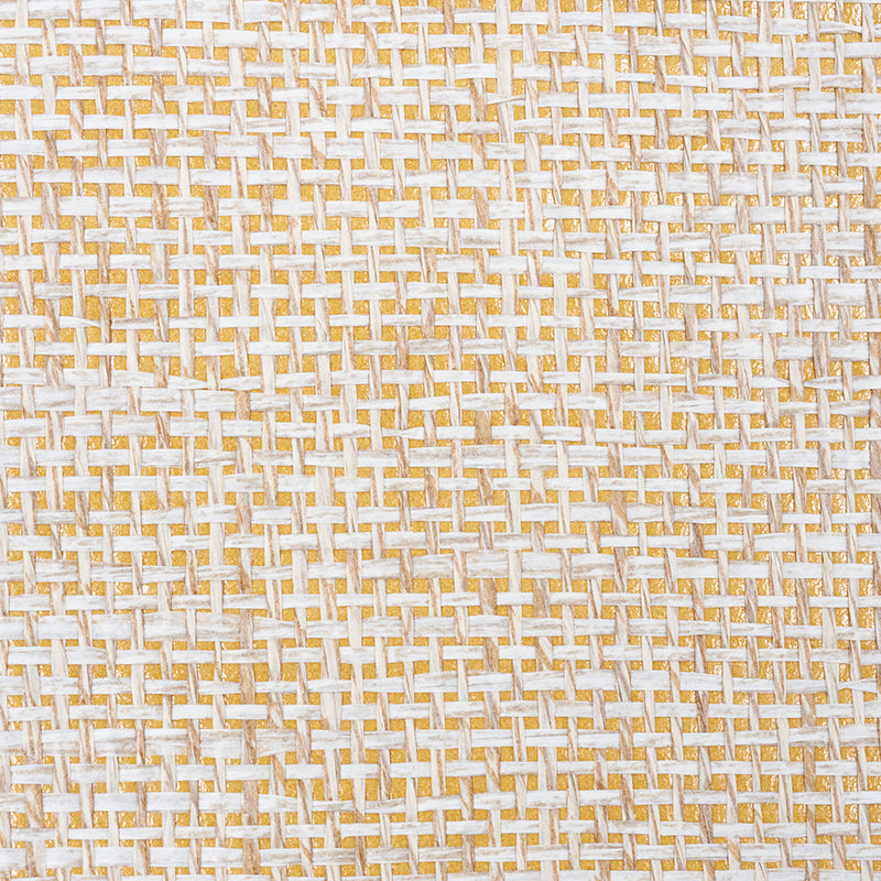Schumacher Open Paperweave Straw Wallpaper - Eade's Wallpaper