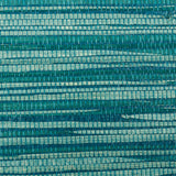 Schumacher Dyed Raffia Peacock Wallpaper