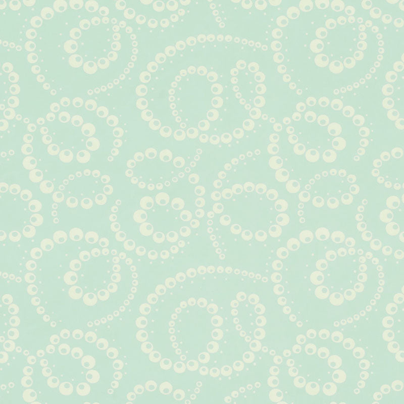 Schumacher Dorian Seafoam Wallpaper