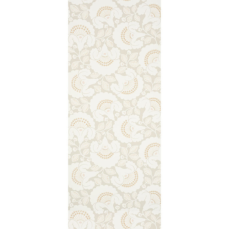 Schumacher Jackie Neutral Wallpaper