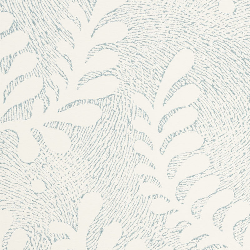 Schumacher Etched Fern Sky Wallpaper