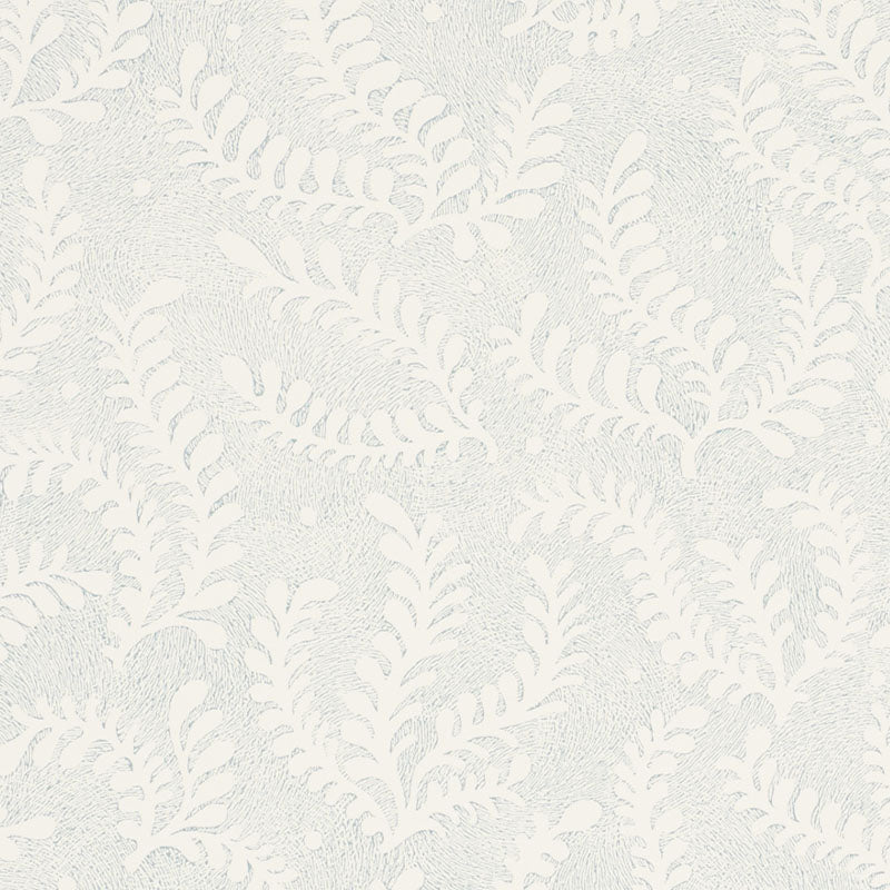 Schumacher Etched Fern Sky Wallpaper