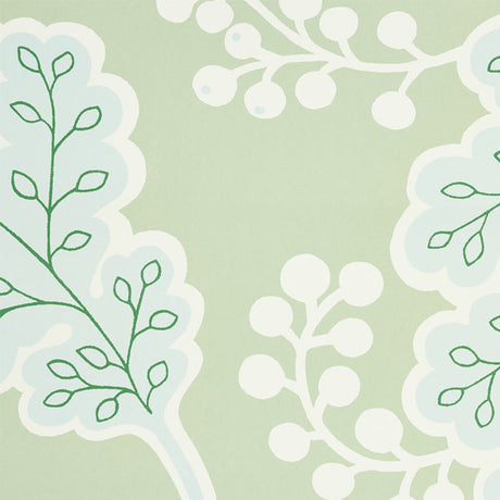 Schumacher Estelle Green Wallpaper