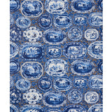 Schumacher Plates & Platters Blue Wallpaper - Eade's Wallpaper