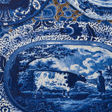 Schumacher Plates & Platters Blue Wallpaper - Eade's Wallpaper