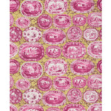 Schumacher Plates & Platters Magenta & Yellow Wallpaper - Eade's Wallpaper