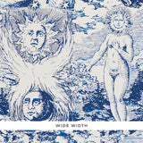 Schumacher Modern Toile Indigo Wallpaper - Eade's Wallpaper
