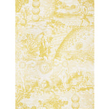 Schumacher Modern Toile Yellow Wallpaper - Eade's Wallpaper