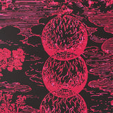 Schumacher Modern Toile Pink & Black Wallpaper - Eade's Wallpaper