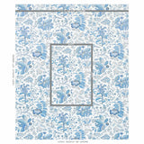 Schumacher Pomegranate Botanical Blue Wallpaper - Eade's Wallpaper