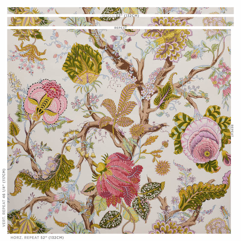 Schumacher Indian Arbre Spring Wallpaper