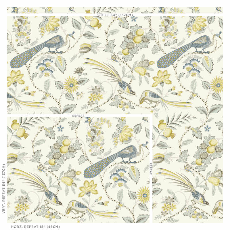 Schumacher Campagne Cadet & Citron Wallpaper