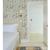 Schumacher Campagne Peacock & Rouge Wallpaper