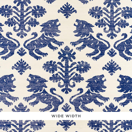 Schumacher Regalia Sisal Blue Wallpaper - Eade's Wallpaper