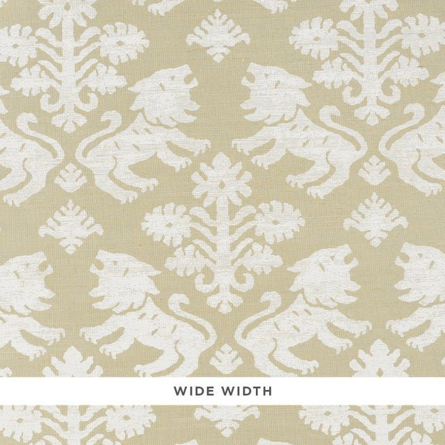 Schumacher Regalia Sisal Ivory On Natural Wallpaper - Eade's Wallpaper