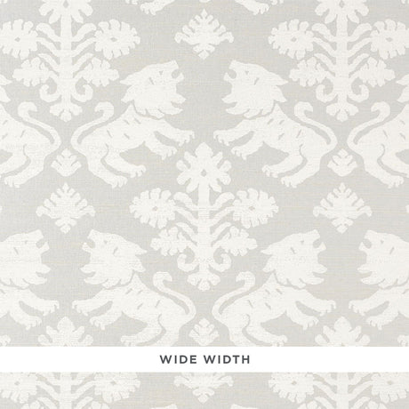 Schumacher Regalia Sisal Ivory On Silver Wallpaper - Eade's Wallpaper
