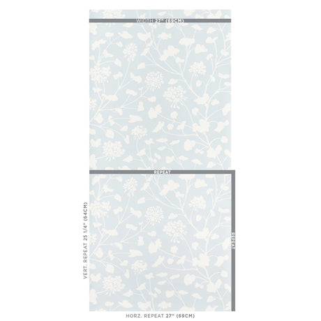 Schumacher Pennick Sky Wallpaper - Eade's Wallpaper