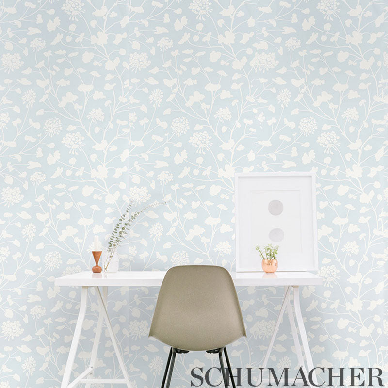 Schumacher Pennick Sky Wallpaper - Eade's Wallpaper