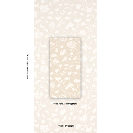 Schumacher Pennick Neutral Wallpaper - Eade's Wallpaper