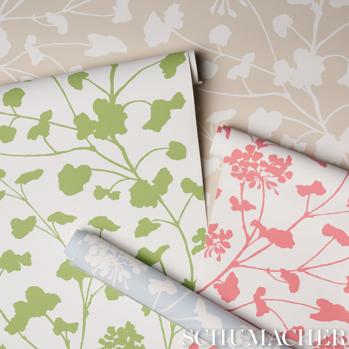 Schumacher Pennick Neutral Wallpaper - Eade's Wallpaper