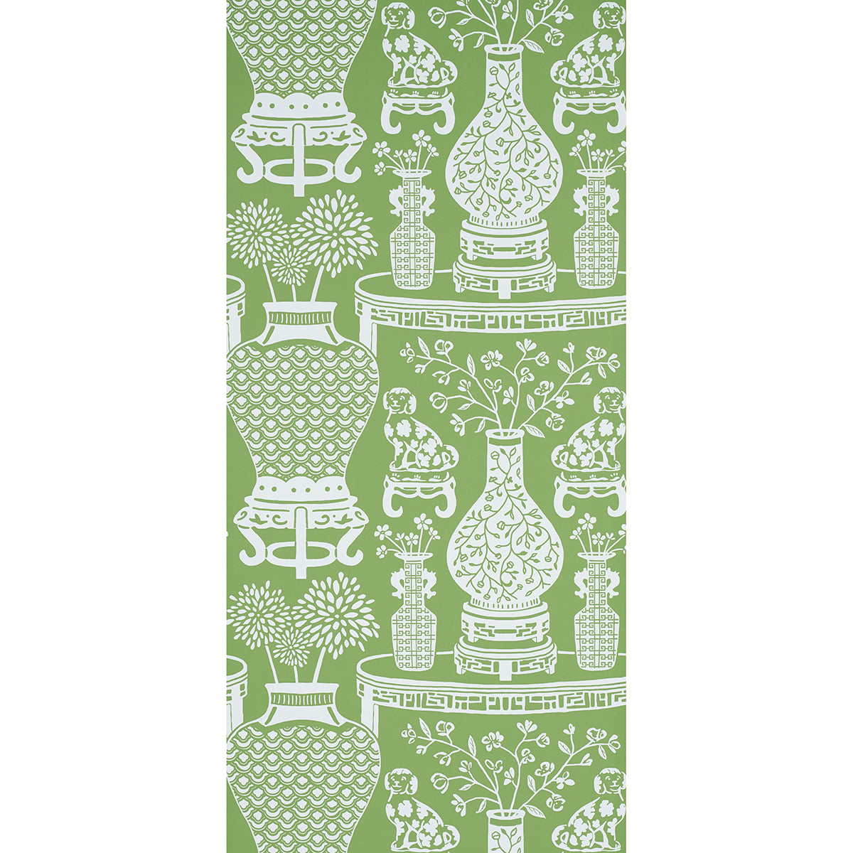 Schumacher Hellene Green Wallpaper