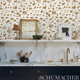 Schumacher Pennick Mylar Gold Wallpaper - Eade's Wallpaper