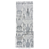 Schumacher Hellene Mylar Silver Wallpaper