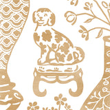 Schumacher Hellene Mylar Gold Wallpaper