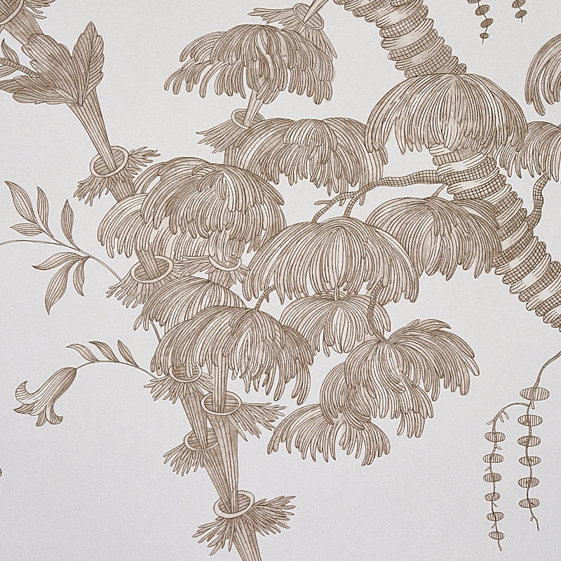 Schumacher San Cristobal Toile Cocoa Wallpaper - Eade's Wallpaper