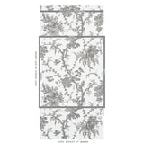 Schumacher San Cristobal Toile Black Wallpaper - Eade's Wallpaper