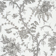 Schumacher San Cristobal Toile Black Wallpaper - Eade's Wallpaper