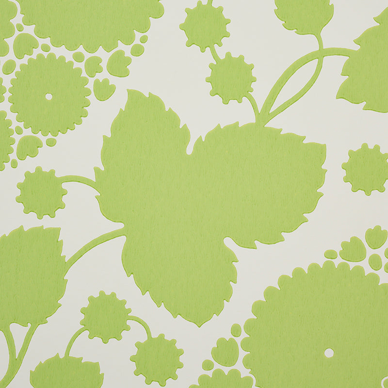 Schumacher 5010722 MARIANNE in LEAF Wallpaper - FLOWER POWER