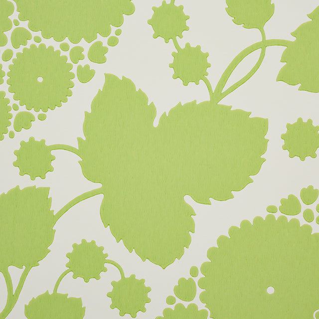 Schumacher 5010722 MARIANNE in LEAF Wallpaper - FLOWER POWER