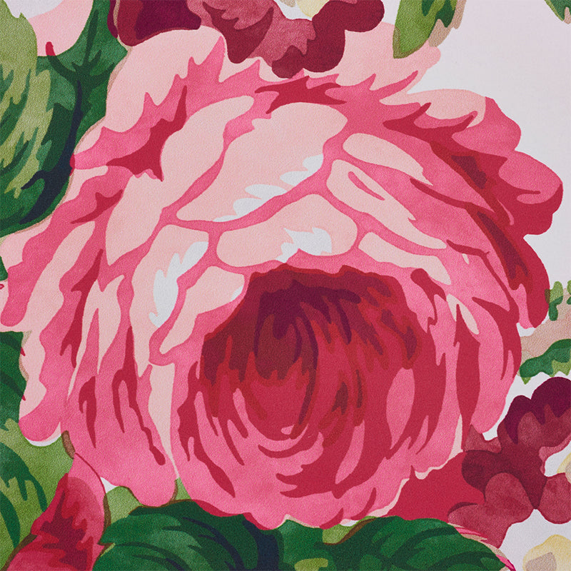 Schumacher Nancy Floral Rose Wallpaper - Eade's Wallpaper