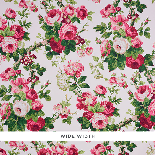 Schumacher Nancy Floral Rose Wallpaper - Eade's Wallpaper